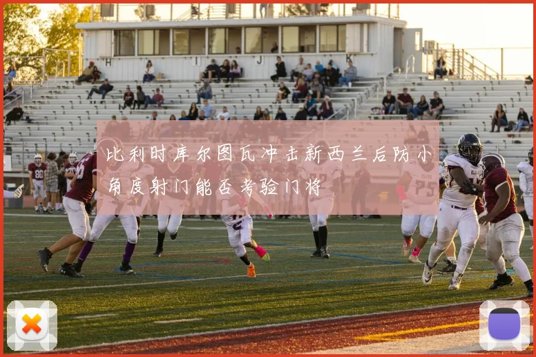 比利时库尔图瓦冲击新西兰后防小角度射门能否考验门将